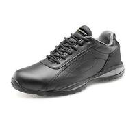Beeswift Click Double Density S1 Leather Upper Trainer Shoe 1Pr Black 11 CF7BL11