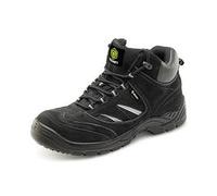 Beeswift Click Lace Up S1 Safety Trainer Boots 1Pr Black 4 CDDTBBL04