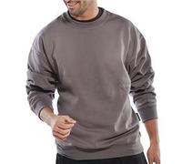 Beeswift Click Polycotton Sweatshirt Grey 4XL