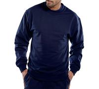 Beeswift Click Polycotton Sweatshirt Navy Blue S CLPCSNS