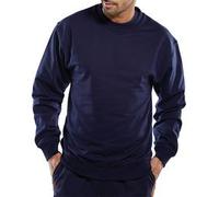Beeswift Click Polycotton Sweatshirt Navy Blue XXS