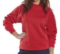 Beeswift Click Polycotton Sweatshirt Red XL