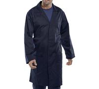 Beeswift Click Polycotton Warehouse Coat Navy Blue Size 44 PCWCN44