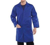 POLY COTTON WAREHOUSE COAT ROYAL BLUE 44 UK (54 EU)