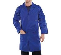 Beeswift Click Polycotton Warehouse Coat Royal Blue Size 50 PCWCR50