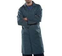 POLY COTTON WAREHOUSE COAT SPRUCE GREEN 36