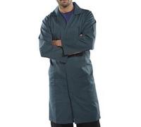 Beeswift Click Polycotton Warehouse Coat Spruce Green Size 40 PCWCS40