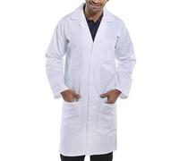 Beeswift Click Polycotton Warehouse Coat White Size 42 PCWCW42