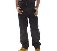 Beeswift Trousers Click Premium Multipurpose Black Tall Leg 38T