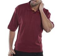 Beeswift Click Short Sleeve Polo Shirt Burgundy M