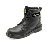 Beeswift Click Smooth 6 Inch Leather Boots Dual Density PU Black 9