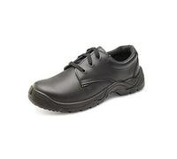 Beeswift Click Smooth Leather Lace Up S1 Safety Shoe 1Pr Black 10 CDDSTS10