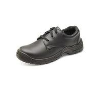 Beeswift Click Smooth Leather Lace Up S1 Safety Shoe 1Pr Black 12 CDDSTS12