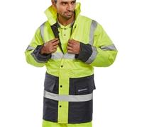Beeswift Constructor Traffic Jkt Two Tone Fleece Lined Sy/N XL