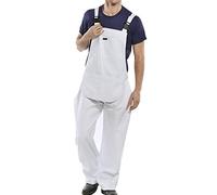 Beeswift Bib and Brace Cotton Drill White Size 48
