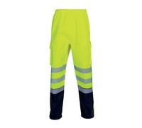 Beeswift Deltic High Visibility Over Trousers Two Tone Saturn Yellow/Navy Blue 3XL