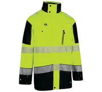 Beeswift Deltic High Visibility Two Tone Jacket Saturn Yellow/Navy Blue M BSDJTTSYNM