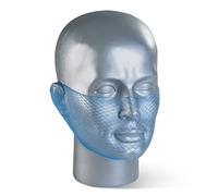 Beeswift Disposable Mesh Beard Snood Facial Hair Protector -Blue - Pack of 12 (REF 9069)