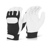 Beeswift DGVCL DRIVERS GLOVE CUFF L,White/Black