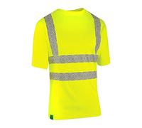 Beeswift Envirowear Hi-Vis T-Shirt Unisex Sustainable Safety PPE Workwear - Orange/Saturn Yellow - Sizes S-5XL