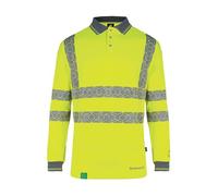 Beeswift Envirowear Recyclable Hi-Vis Long Sleeve Polo Shirt SY - 3XL