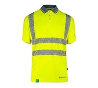 Beeswift Envirowear High Visibility Short Sleeve Polo Shirt Saturn Yellow 5XL EWCPKSSSY5xL