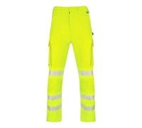 Beeswift Envirowear Saturn Yellow Hi-Vis Trouser Unisex Reflective Sustainable Circular Process Safety PPE Workwear - 28-Regular