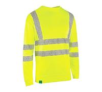 Beeswift Recyclable Hi-Vis Sweatshirt Yellow (S)