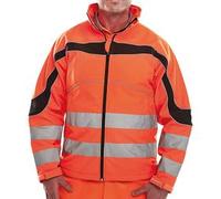 B Seen Eton Hi Vis Soft Shell Jacket