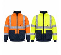 EUROPA BOMBER JACKET ORANGE / NAVY XL