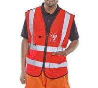 Beeswift Executive High Visibility Waistcoat Red S WCENGEXECRES