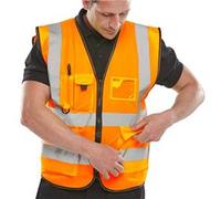 Beeswift Executive High Visibility Waistcoat Orange M