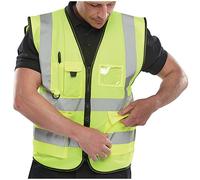 Beeswift Executive High Visibility Waistcoat Saturn Yellow XL WCENGEXECXL