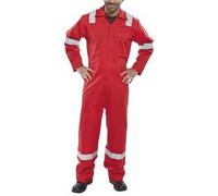 Beeswift Fire Retardant Boilersuit Nordic Design Red 48 CFRBSNDRE48