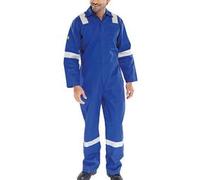 Beeswift Fire Retardant Boilersuit Nordic Design Royal Blue 50