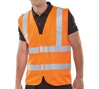 Beeswift Fire Retardant High Visibility Waistcoat Orange S CFRWCORS