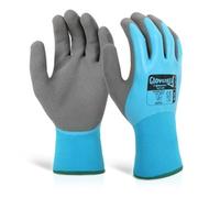 Beeswift Glovezilla Latex F / C Water Resistant Glove Blue L (Pack 10)