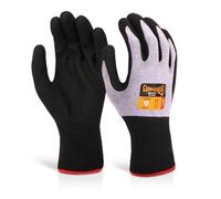 Beeswift Glovezilla Nitrile Foam Nylon Glove Purple XL (Pack of 10)