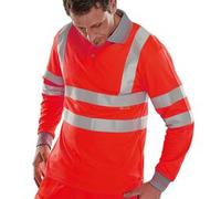 BSEEN EN ISO 20471 LS POLO RED S