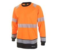 Beeswift High Vis Two Tone Long Sleeve T Shirt Orange / Black XL