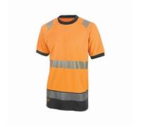 Beeswift Deltic Hi-Vis Two-Tone S/S T-Shirt Orange/Black Medium - BSCNT01