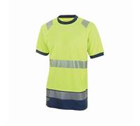 Beeswift High Vis Two Tone Short Sleeve T Shirt Yellow / Navy 3XL