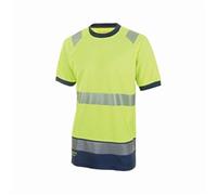 Beeswift High Vis Two Tone Short Sleeve T Shirt Yellow / Navy XL