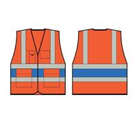 Beeswift High Visibility Executive Vest Orange/Royal Blue S HVV45RBS