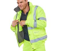 BEESWIFT High Visibility Fleece Lined Bomber Jacket Saturn Yellow 2XL