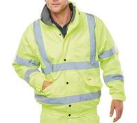 Beeswift High Visibility Fleece Lined Bomber Jacket Saturn Yellow 4XL