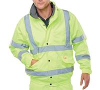 Beeswift BOMBER JACKET FLEECE LINED SAT YELLOW XL