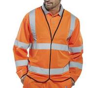 Beeswift High Visibility Long Sleeve Jerkin Orange M