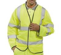 Beeswift High Visibility Long Sleeve Jerkin Saturn Yellow 5XL