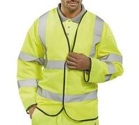 Beeswift High Visibility Long Sleeve Jerkin Saturn Yellow 6XL PKJENG6XL